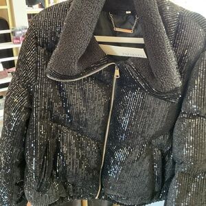 Paparazzi Sequin Puffer Jacket
